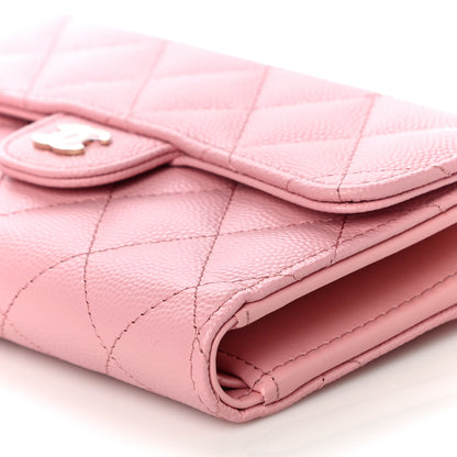 Chanel Caviar Quilted Medium Flap Wallet Pink 10 of 11