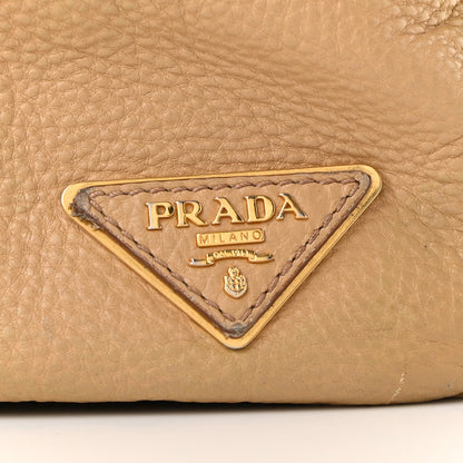 Prada Vitello Daino Side Pocket Hobo Noisette 11 of 12
