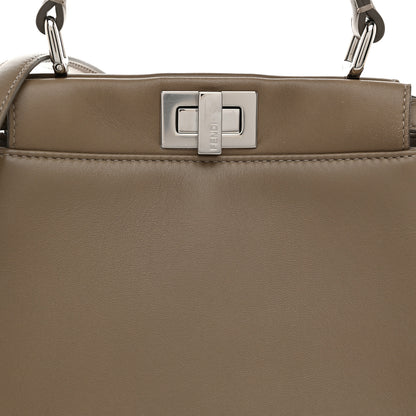 Fendi Nappa Mini Peekaboo Iconic Satchel Tortora 9 of 15