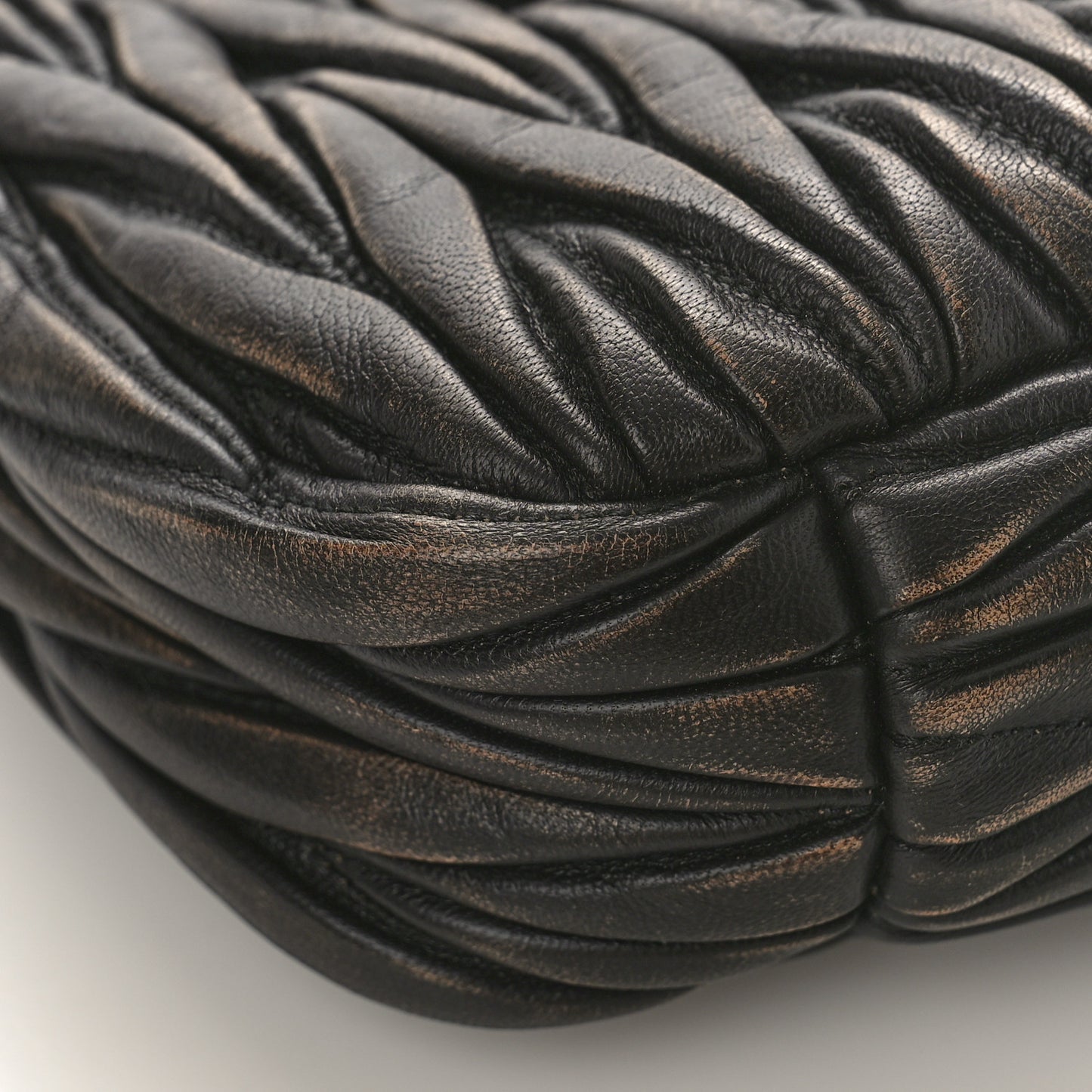 Nappa Matelasse Small Wander Hobo Sabbia Caffe