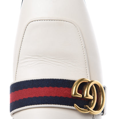 Gucci Calfskin Web Peyton Loafers 38.5 Mystic White 9 of 15