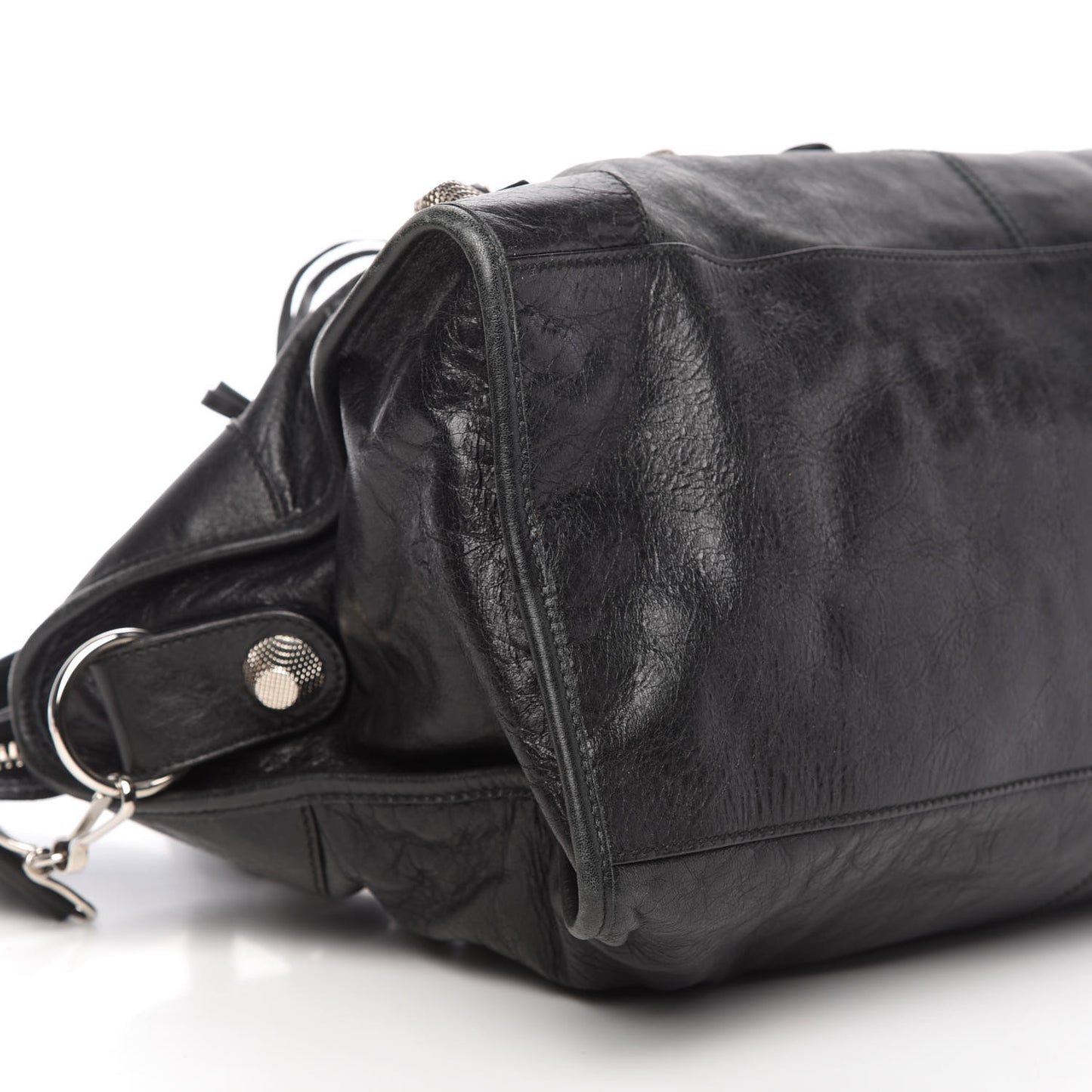 Agneau Giant 21 Silver Hardware Part Time Black