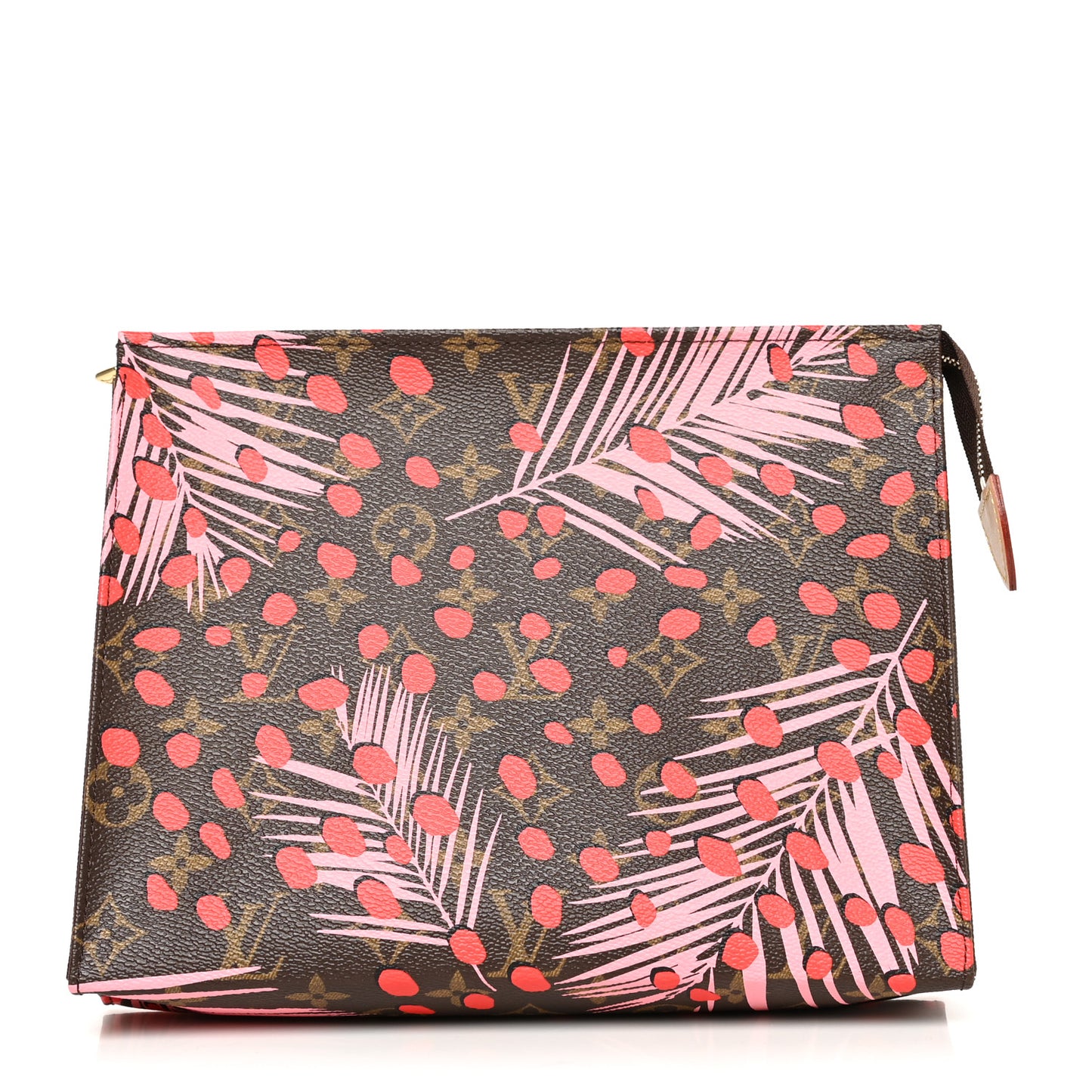Monogram Jungle Dots Toiletry Pouch 26 Sugar Pink Poppy
