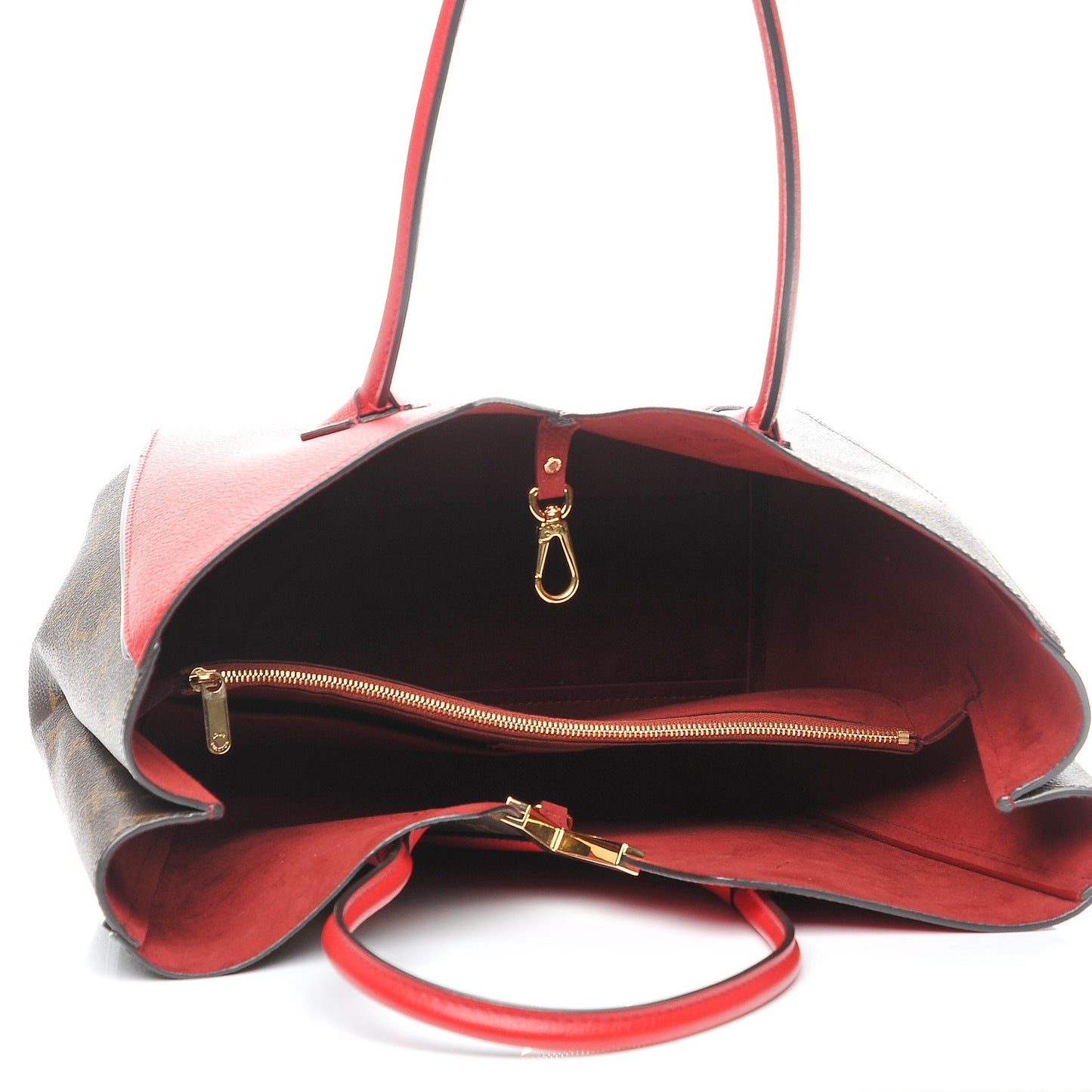 Calfskin Monogram Kimono Tote Cherry