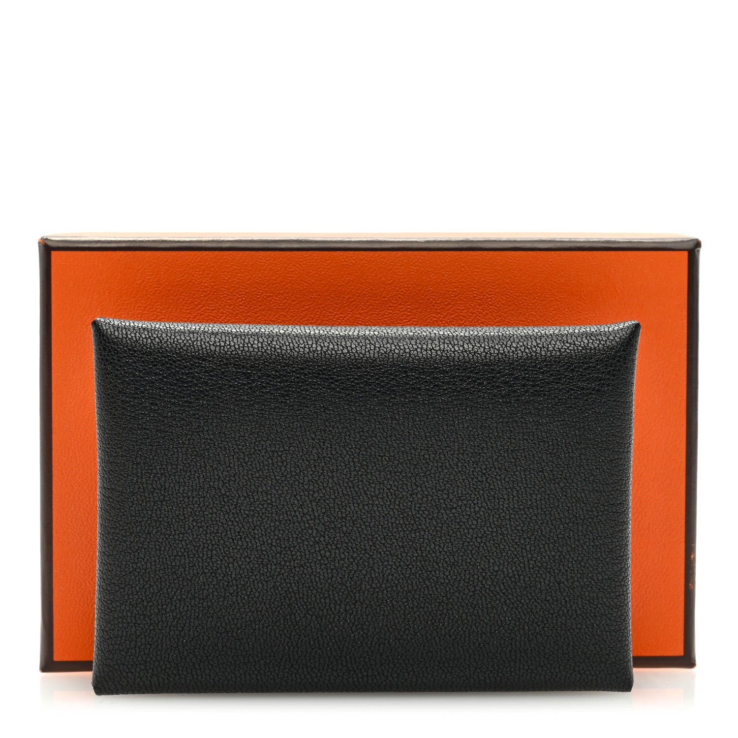 Hermes Chevre Mysore Calvi Duo Card Case Black 7 of 7