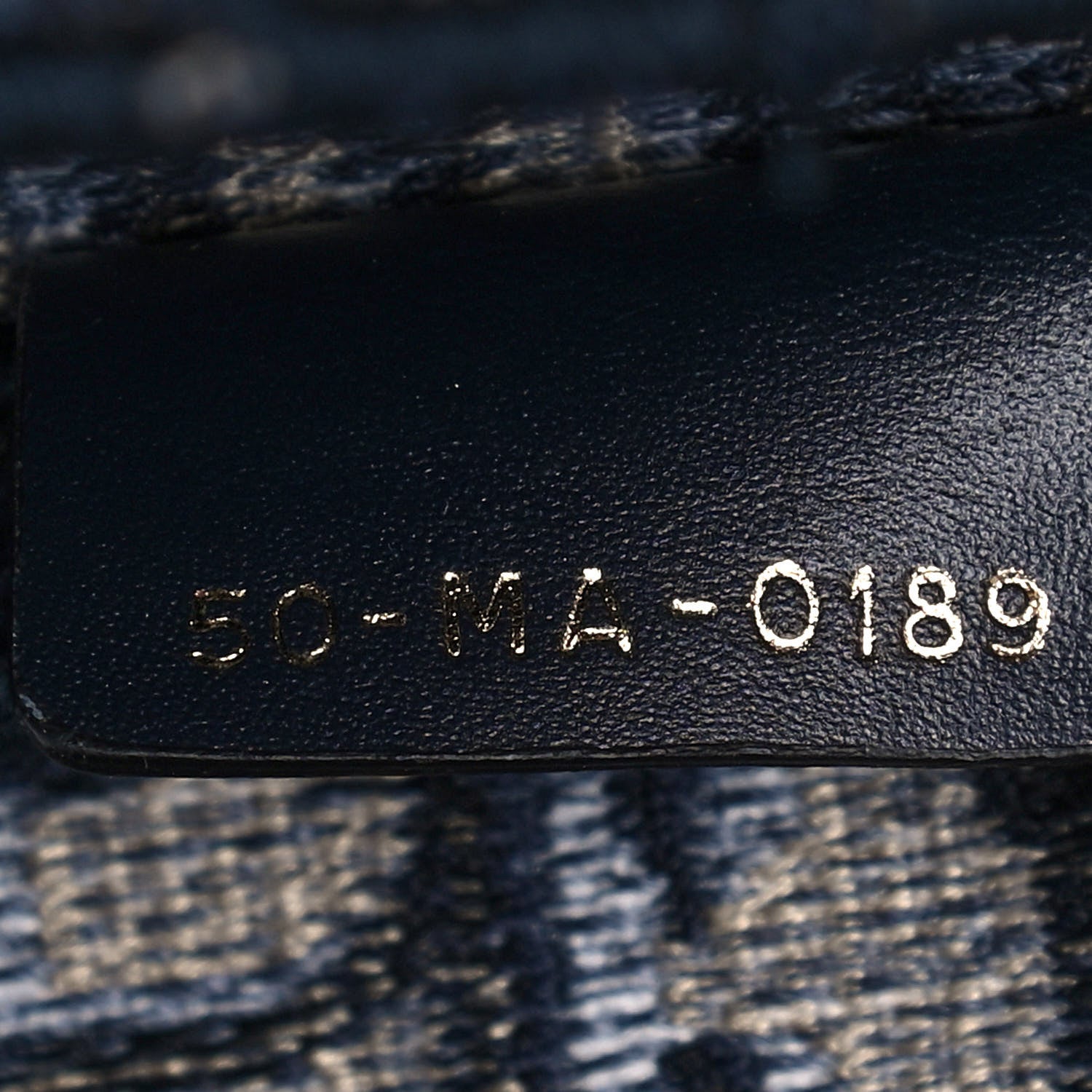 Christian Dior Oblique Embroidered Saddle Bag Blue 7 of 12