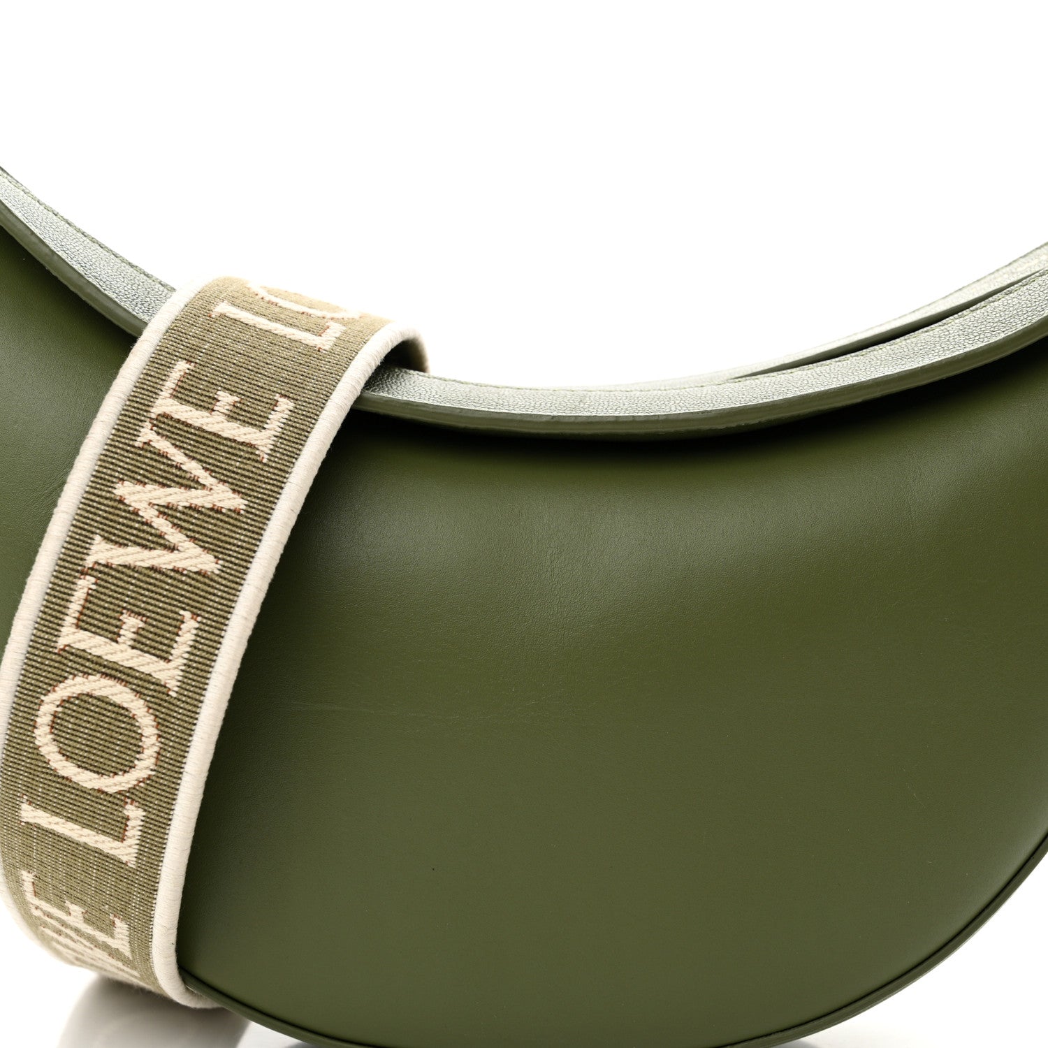 Loewe Satin Calfskin Jacquard Small Luna Bag Avocado Green 8 of 10