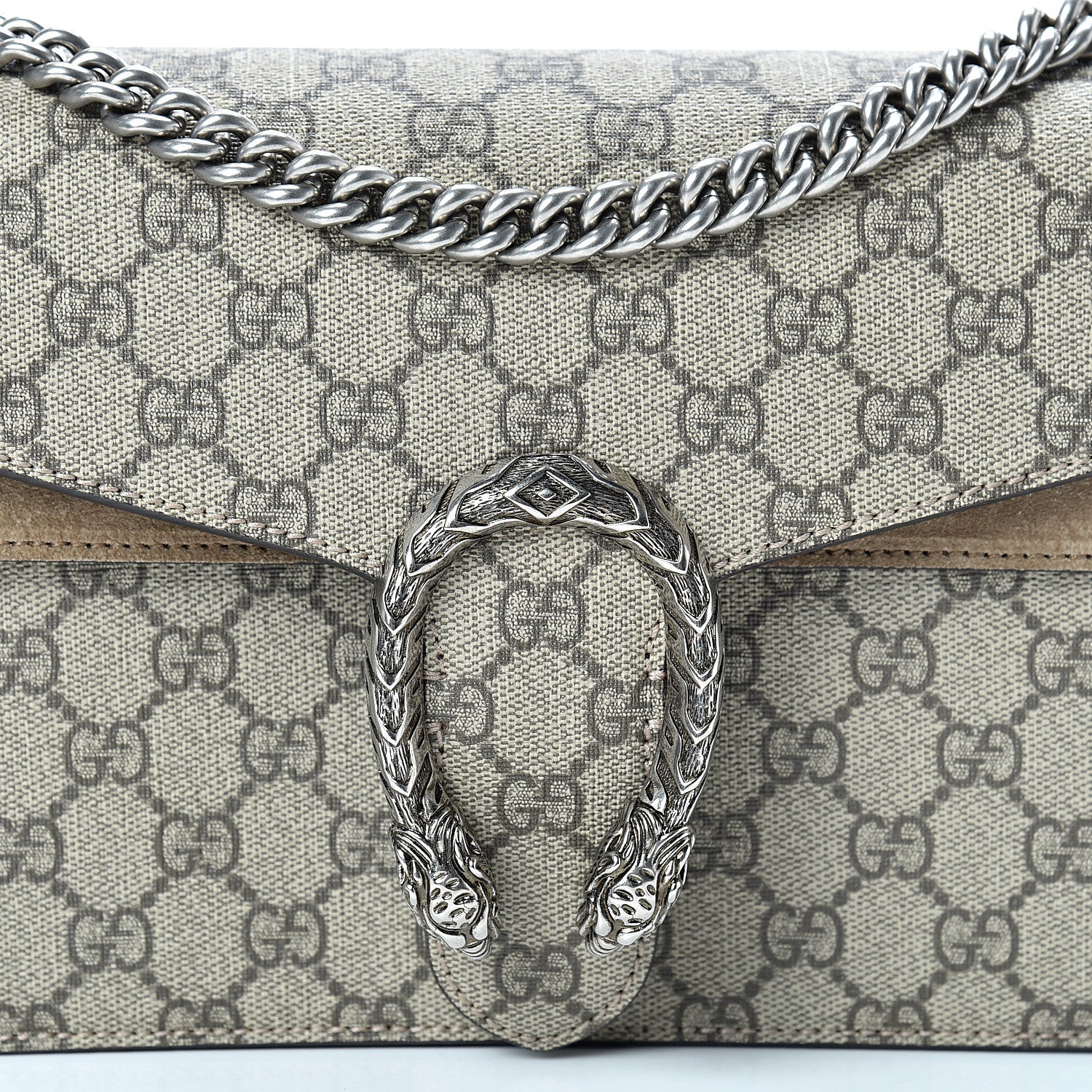 Gucci GG Supreme Monogram Small Dionysus Shoulder Bag Taupe 7 of 16