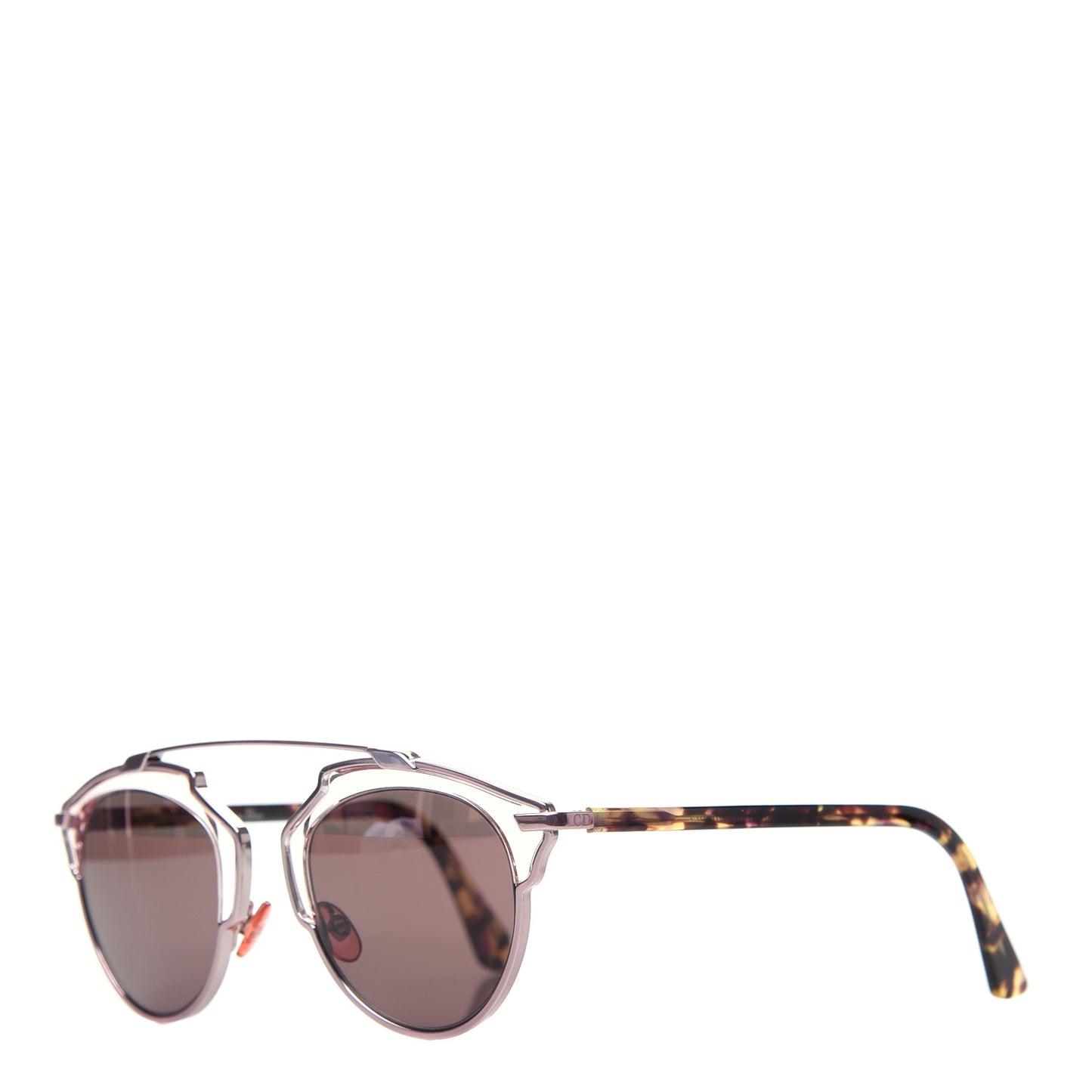 Mirrored So Real Sunglasses Pink Tortoise