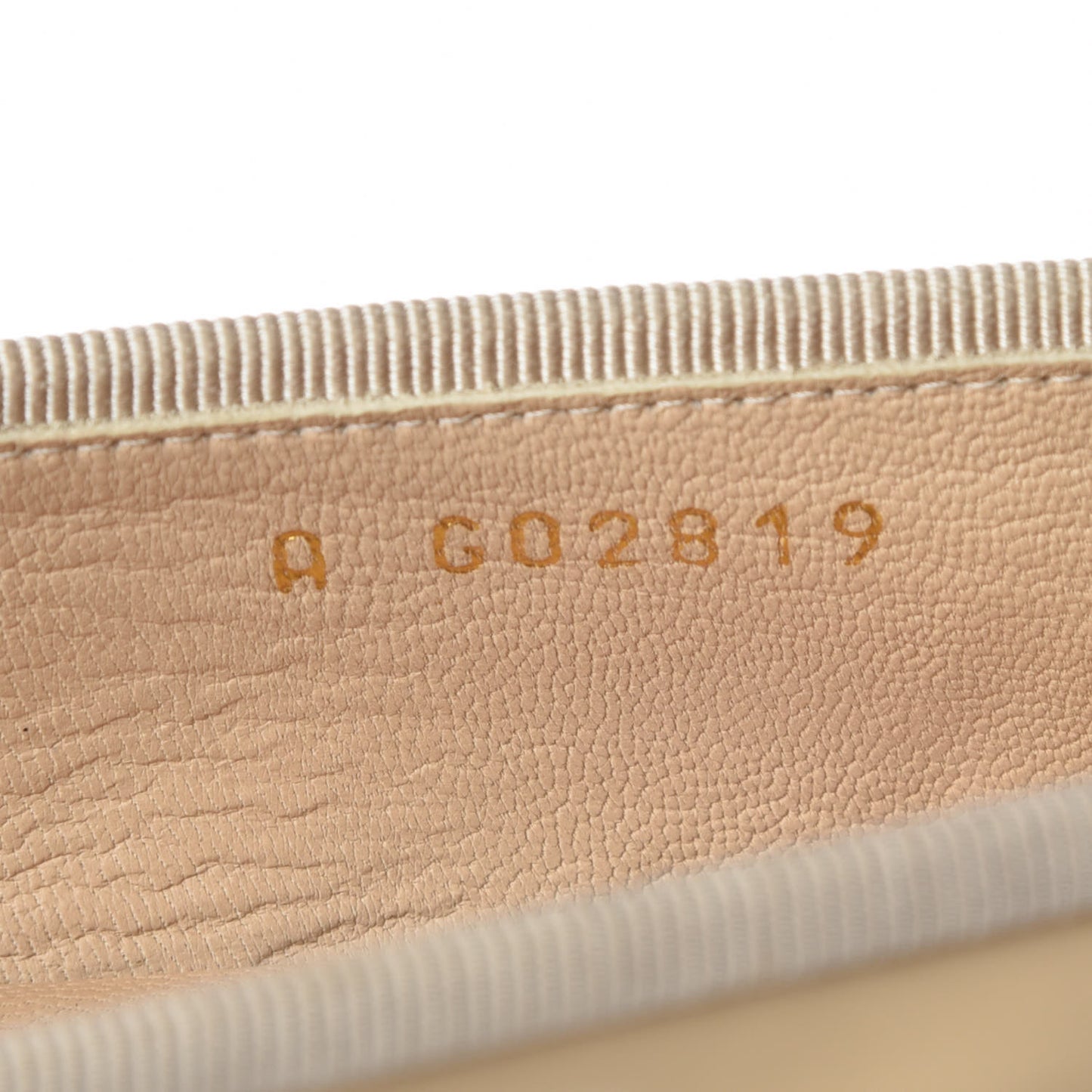 Patent Calfskin Cap Toe CC Ballerina Flats 38.5 Beige