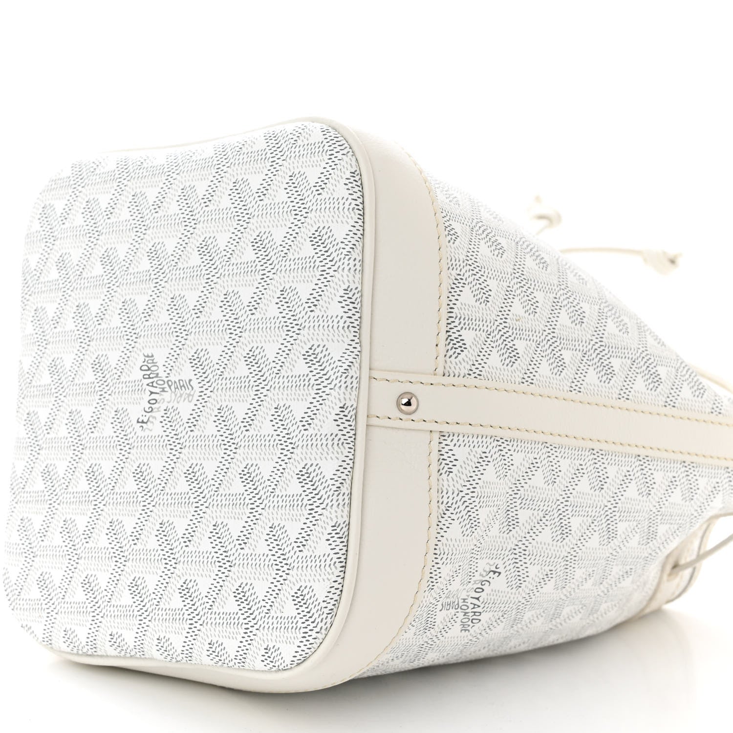 Goyard Goyardine Petit Flot Bucket Bag PM White 9 of 9