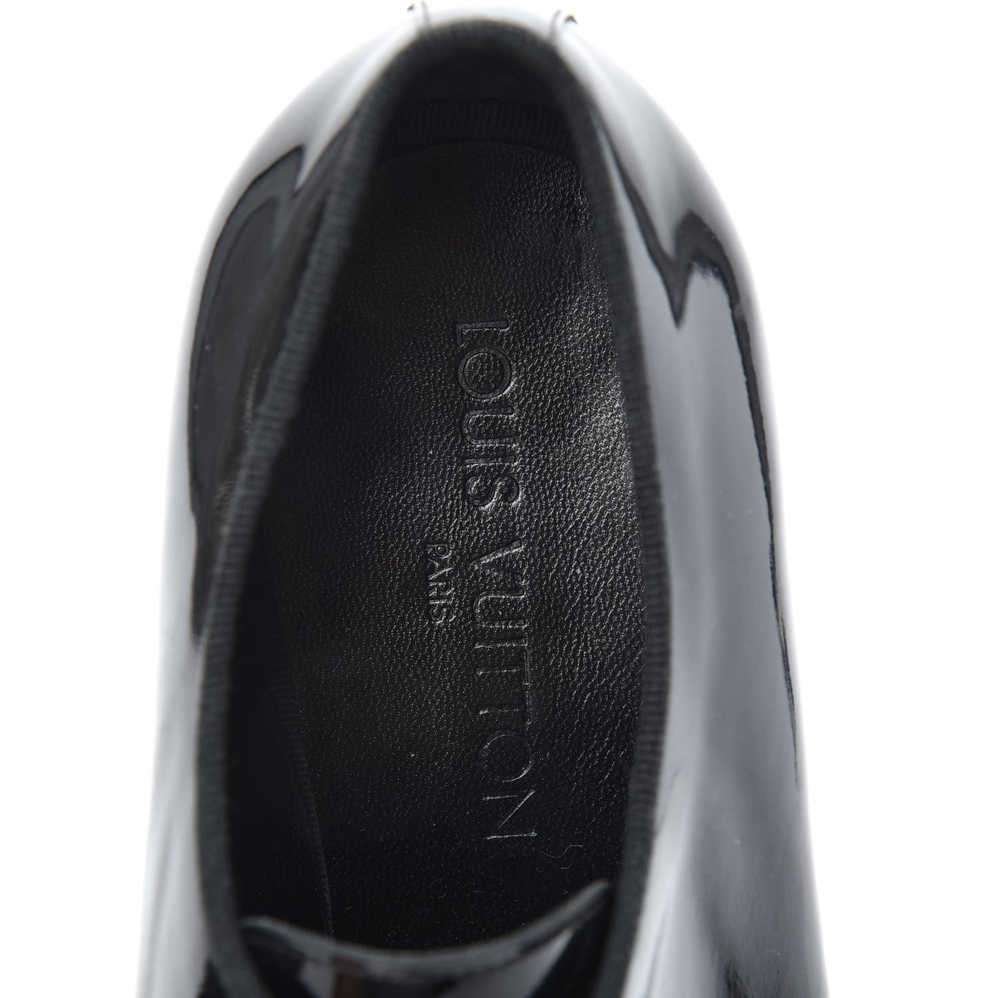 Patent Mens Lace Up Shoes 8 Black