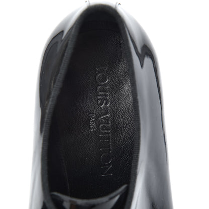 Louis Vuitton Patent Mens Lace Up Shoes 8 Black 5 of 7