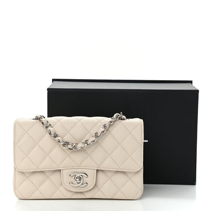 Chanel Caviar Quilted Mini Rectangular Flap Ivory 12 of 12