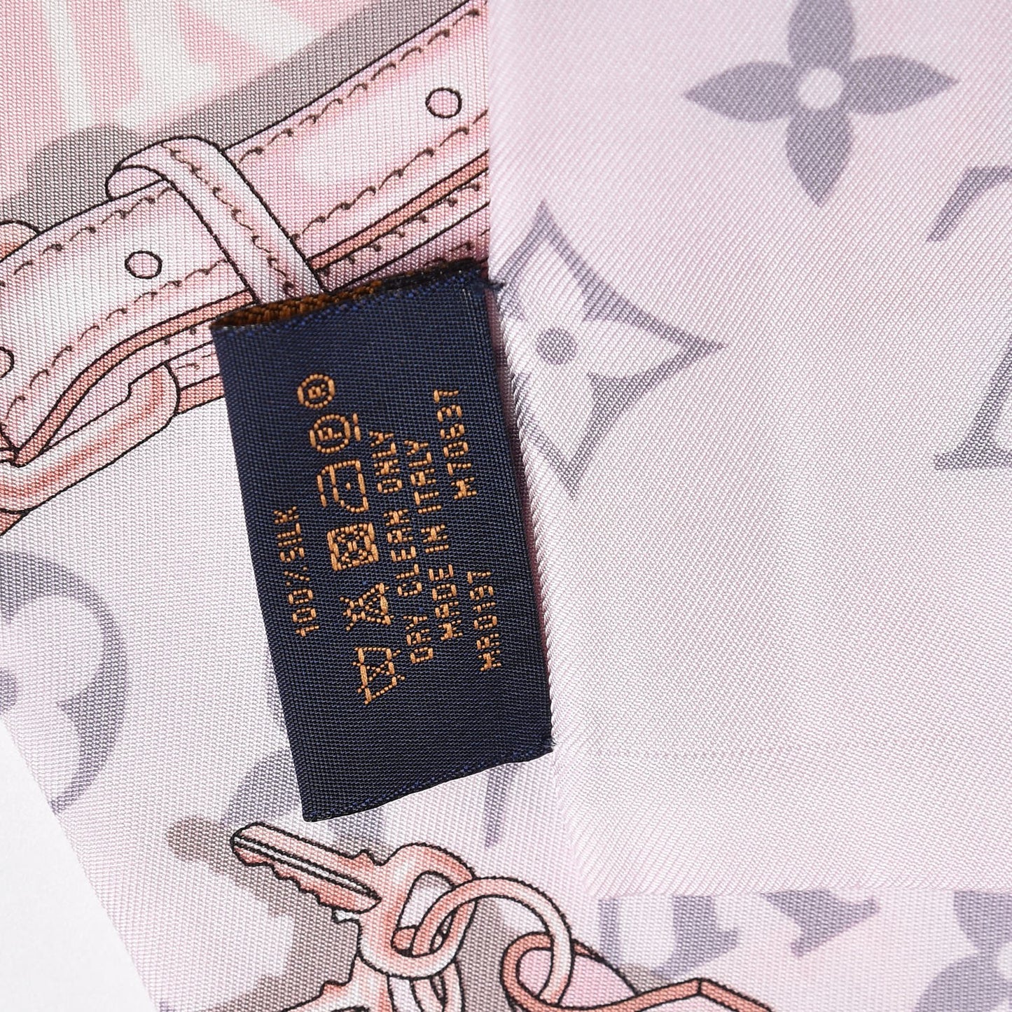 Silk Monogram Confidential Bandeau Light Pink