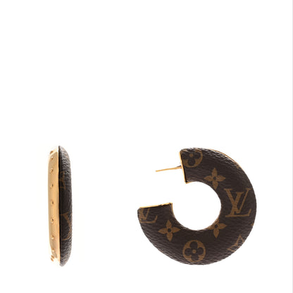Louis Vuitton Monogram Wild Mini Hoop Earrings 1 of 4