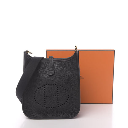 Hermes Taurillon Clemence Evelyne TPM Black 11 of 11