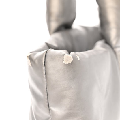 Chanel Nylon Quilted Small Coco Cocoon Tote Silver 13 of 14