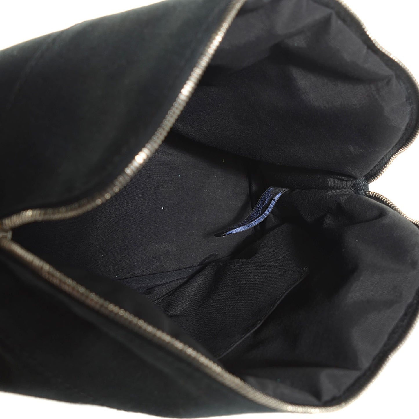 Cotton Canvas Bolide Travel Cosmetic Pouch Black