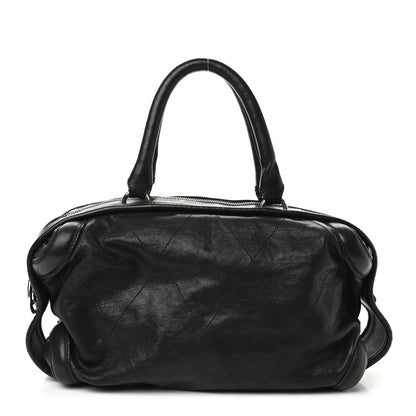 Chanel Calfskin Round Bowling Bag Black 1 of 10