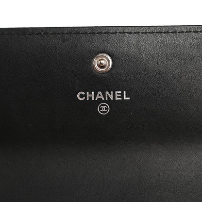 Chanel Patent Quilted Large Brilliant Flap Wallet Black 5 of 9