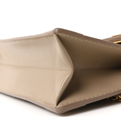 Louis Vuitton Calfskin Trunk Chain Wallet Taupe 9 of 10