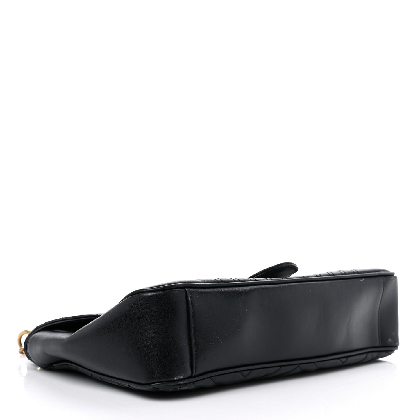 Calfskin Matelasse Medium GG Marmont Shoulder Bag Black
