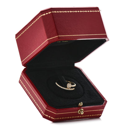 Cartier 18K Yellow Gold Diamond Juste Un Clou Paved Ring 55 7.25 5 of 5