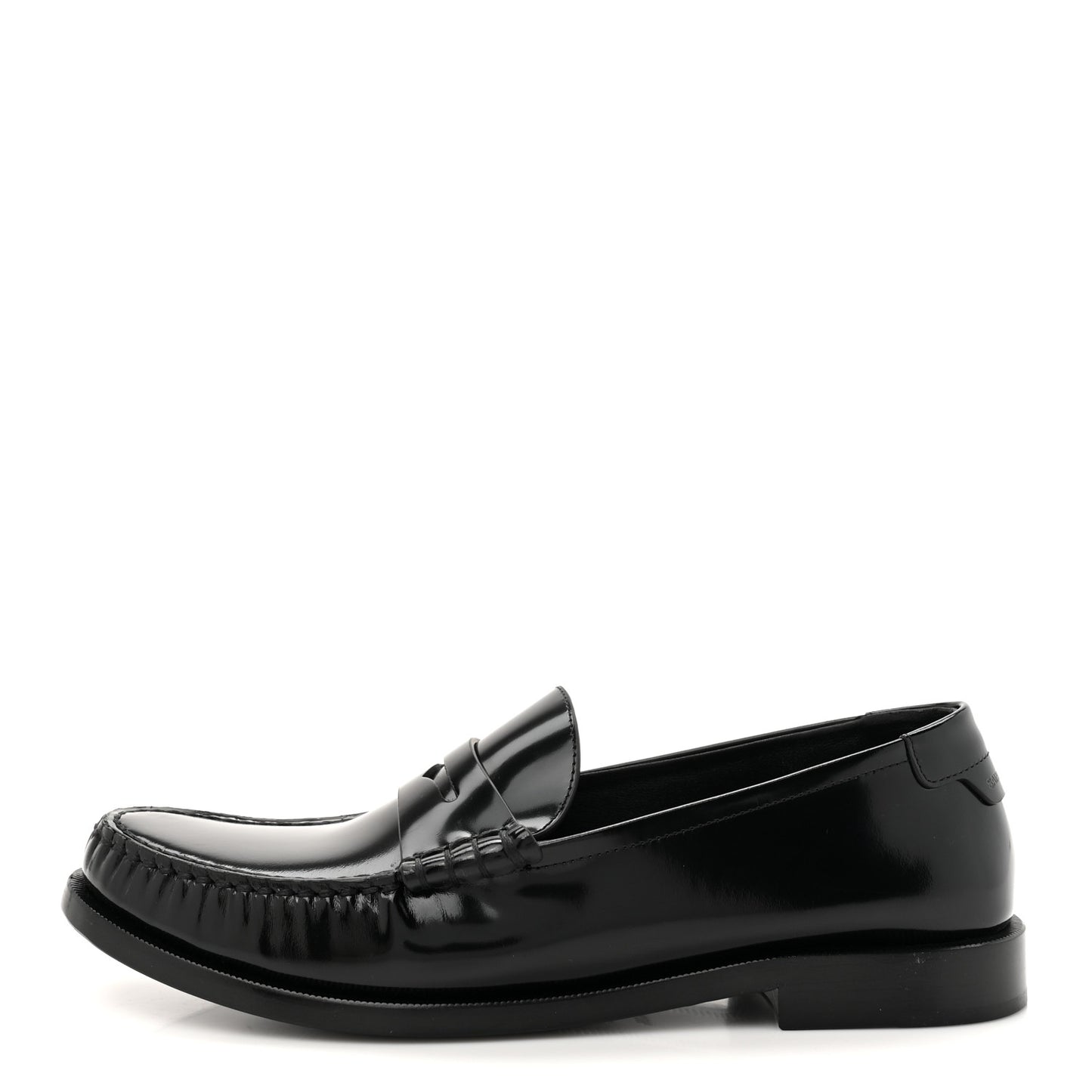 Magnum Lux Calfskin Le Loafer 15 Moccasins 40.5 Black