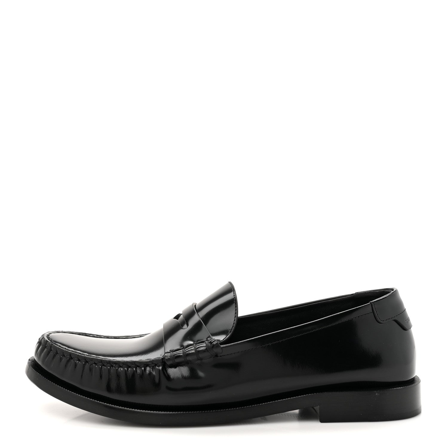 Saint Laurent Magnum Lux Calfskin Le Loafer 15 Moccasins 40.5 Black 1 of 10