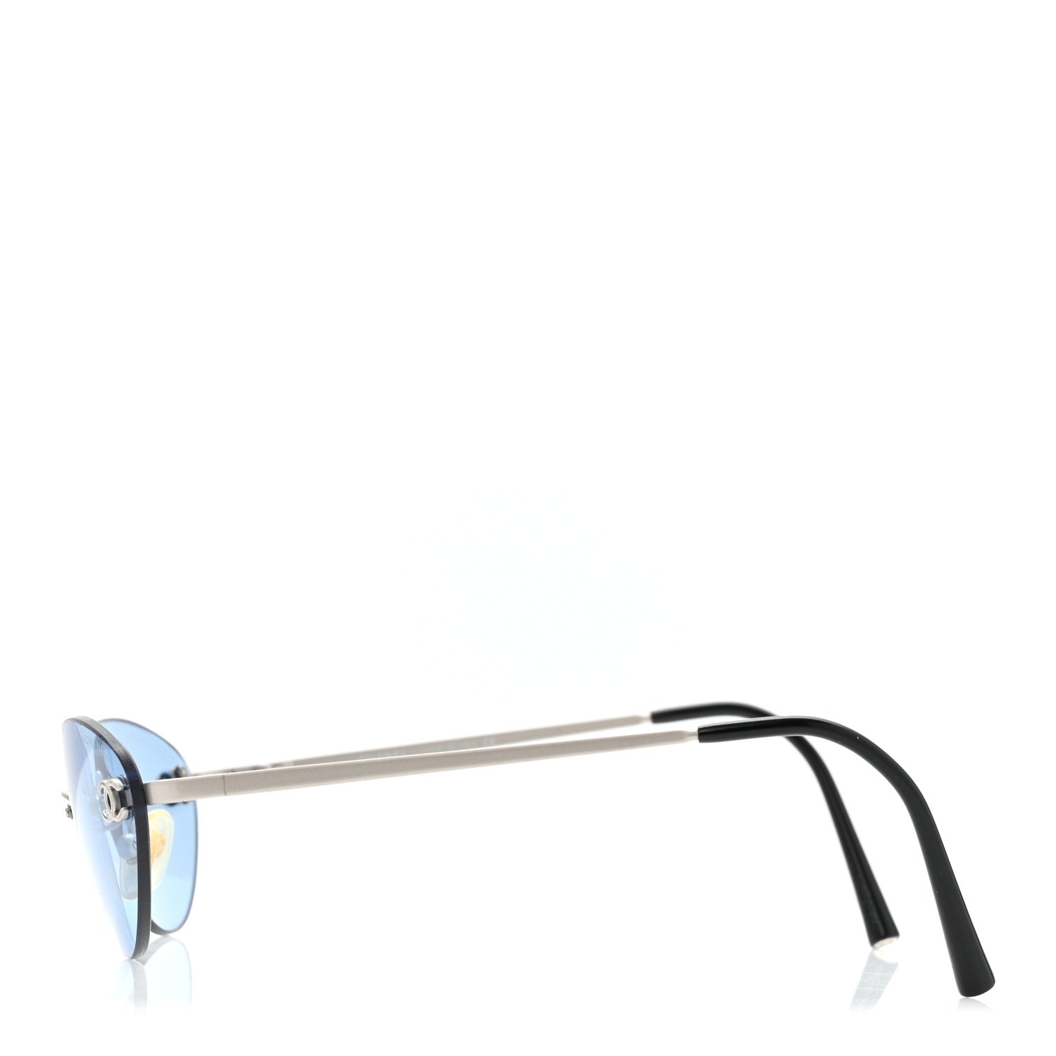 Chanel Metal CC Oval Sunglasses 4013 Blue 1856509 – FASHIONPHILE