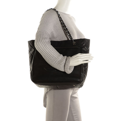 Chanel Soft Caviar Large Timeless CC Shopping Tote Black 2 of 7