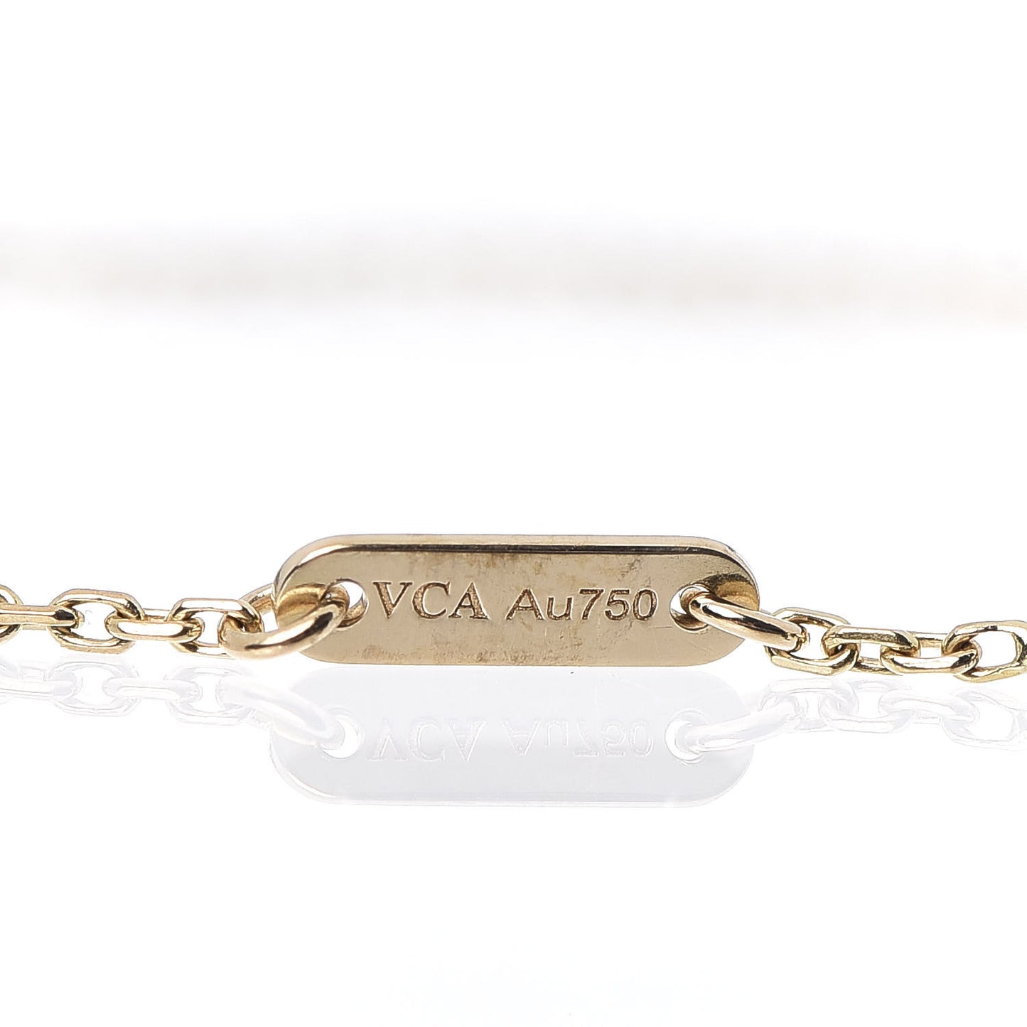 18K Yellow Gold Mother of Pearl Sweet Alhambra Bracelet