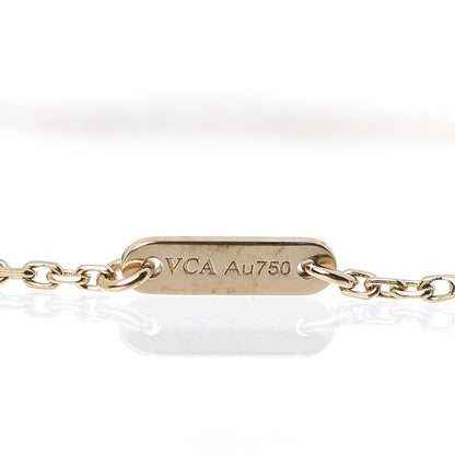 Van Cleef & Arpels 18K Yellow Gold Mother of Pearl Sweet Alhambra Bracelet 4 of 4