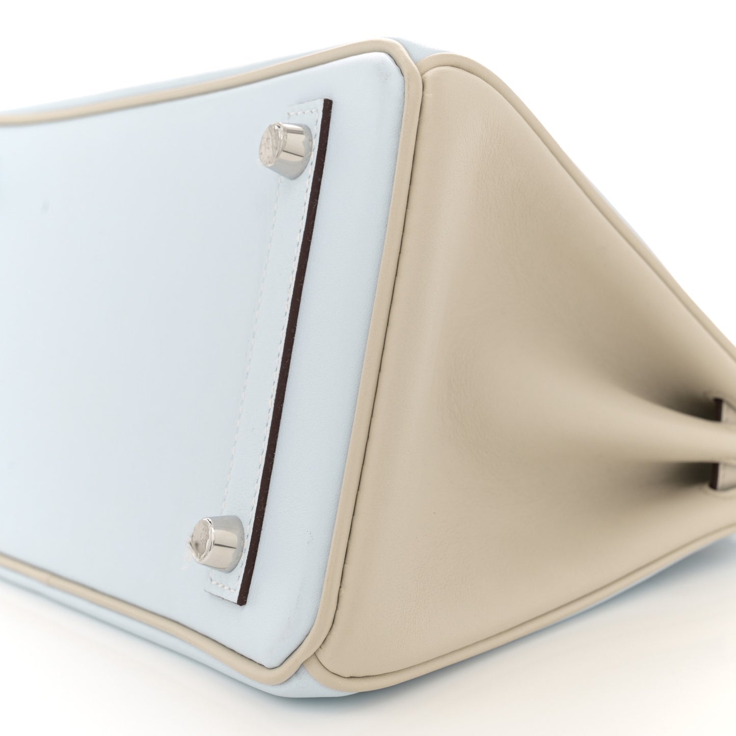 Swift Horseshoe Birkin 25 Bleu Brume Beton