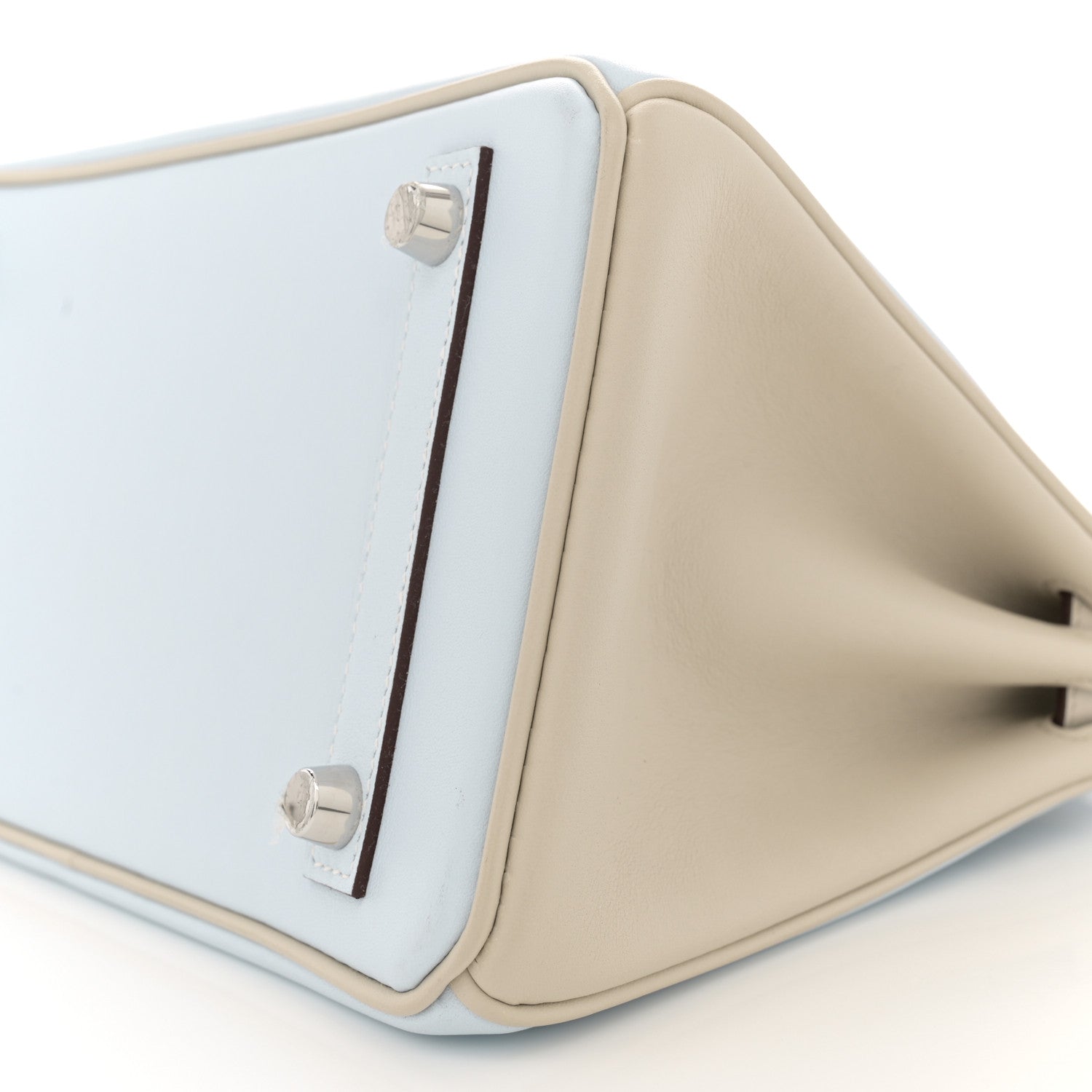 Hermes Swift Horseshoe Birkin 25 Bleu Brume Beton 10 of 10