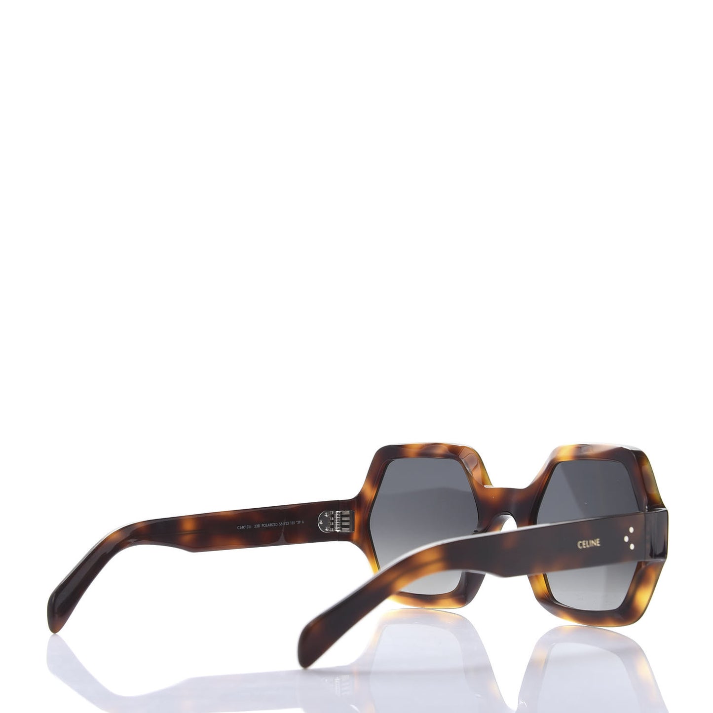 Acetate Octagon Polarized Sunglasses CL401311 Blonde Havana