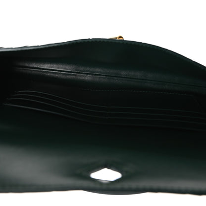 Bottega Veneta Nappa Intrecciato Long Andiamo Top Handle Clutch Emerald Green 5 of 10