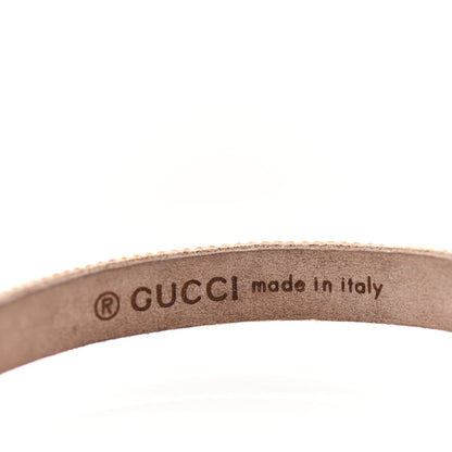 Gucci Calfskin Crystal Embellished Double G Choker Necklace Black 4 of 5