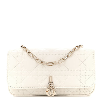 Christian Dior Lambskin Cannage Dior Talk Phone Pouch Latte 1 of 10
