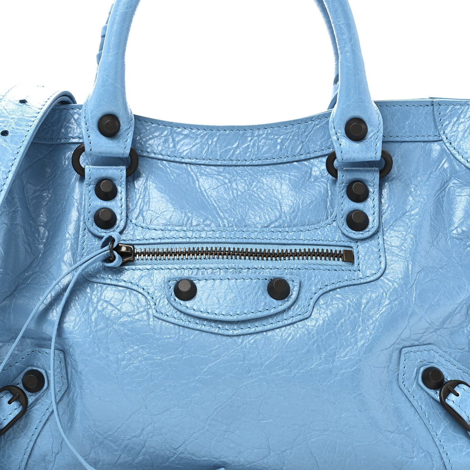 Balenciaga Agneau Arena Classic Hardware Small Le City Bleu Cyan 8 of 11