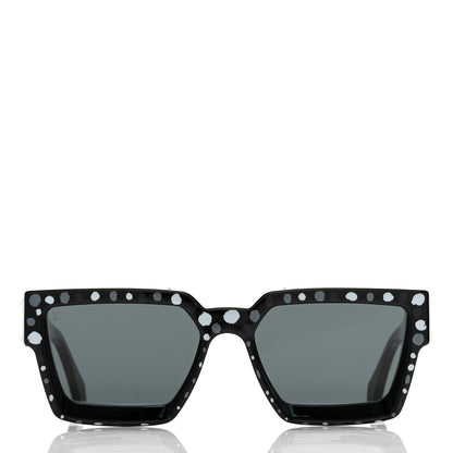 Louis Vuitton LV X YK Painted Dots 1.1 Millionaires Sunglasses Z1904W Black 2 of 10