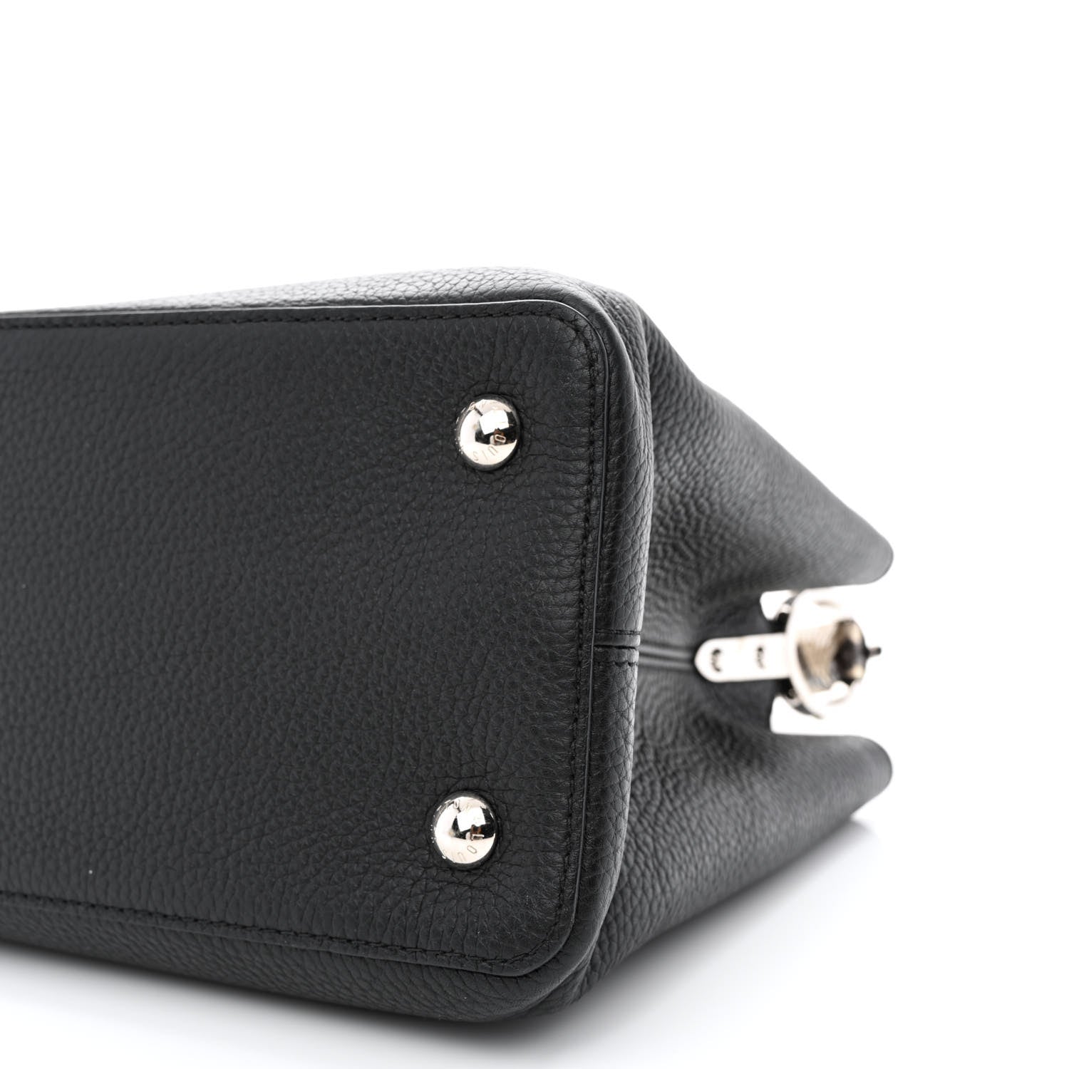 Louis Vuitton Taurillon Snakeskin Capucines MM Black 10 of 12