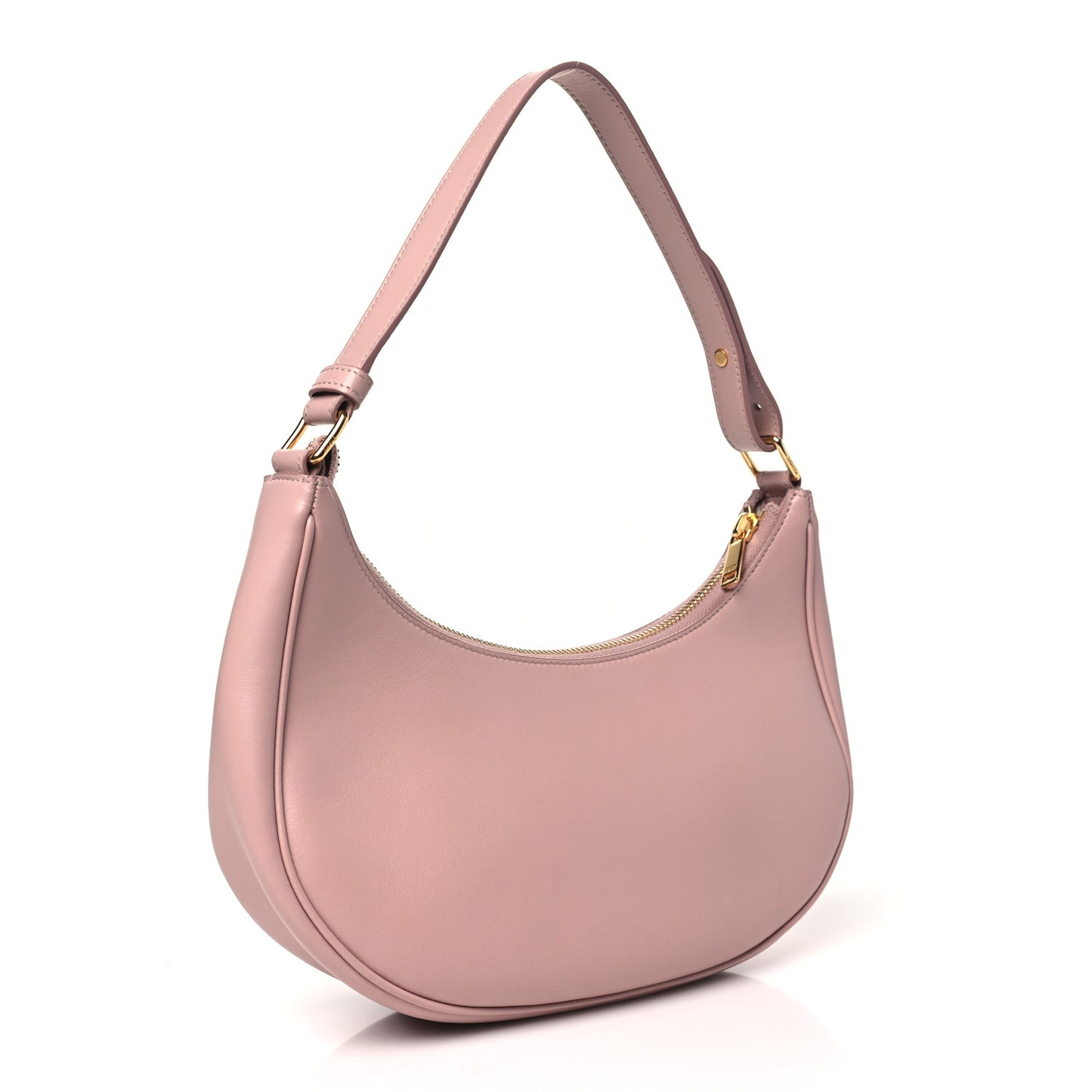 Smooth Calfskin Ava Shoulder Bag Rose Vintage