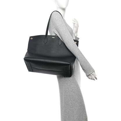 Burberry Calfskin Large Society Tote Black 2 of 12
