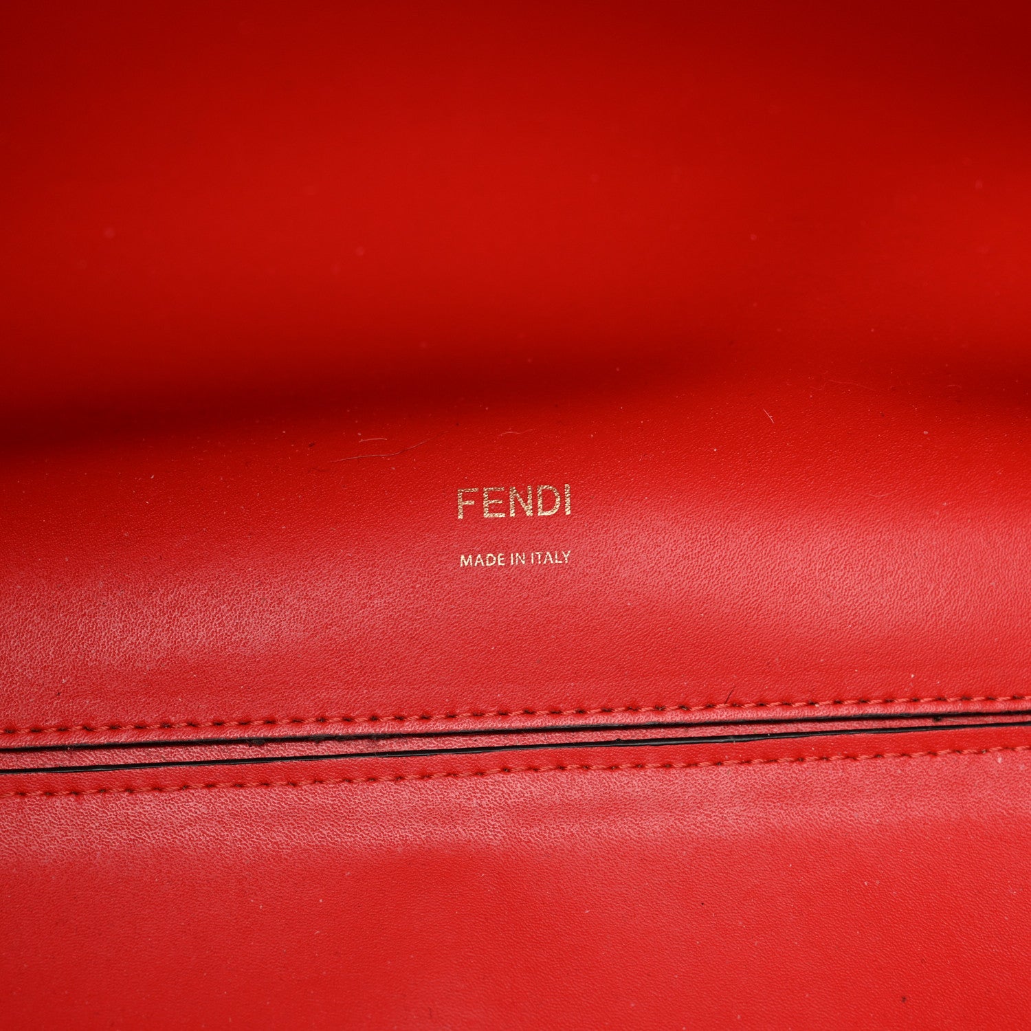 Fendi Vitello Liberty Plexiglass Stamp Patch Perforated Medium Runaway Shopper Tote Nocciola 6 of 12