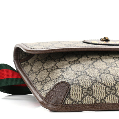 Gucci GG Supreme Monogram Neo Vintage Web Belt Bag Brown 9 of 12