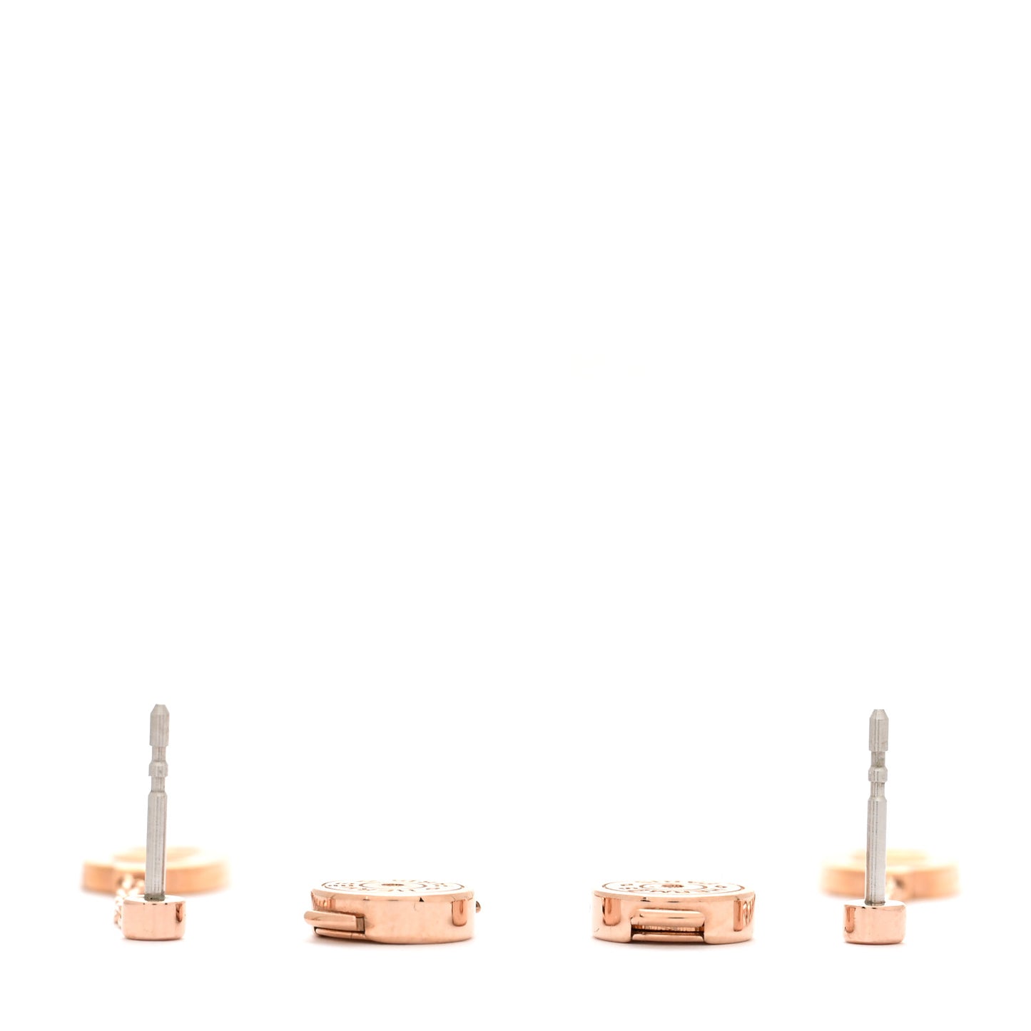 Rose Gold Lacquered Farandole Drop Earrings Black
