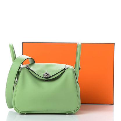 Hermes Swift Mini Lindy 20 Vert Criquet 12 of 12