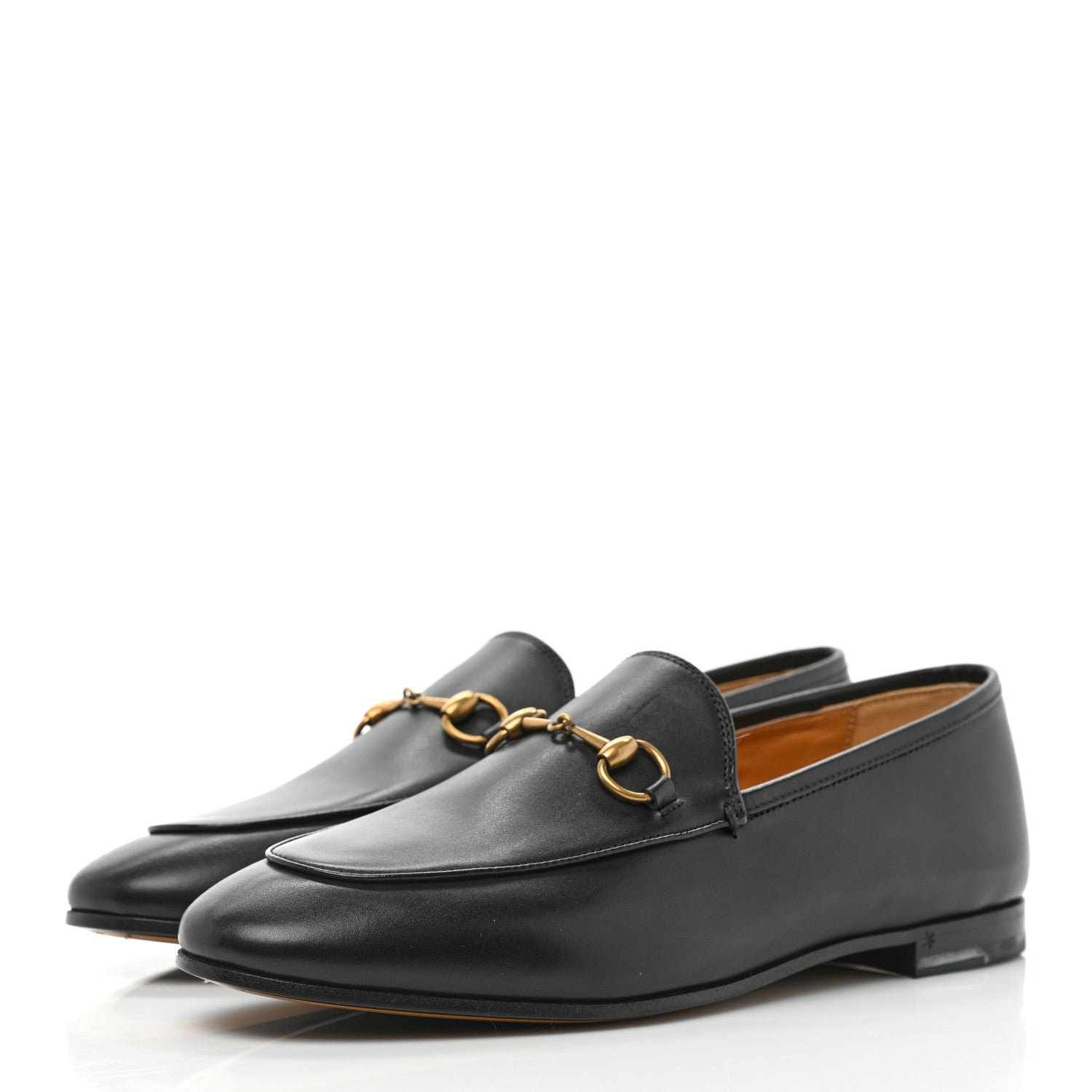 Gucci Calfskin Womens Jordaan Loafers 39 Black 3 of 9